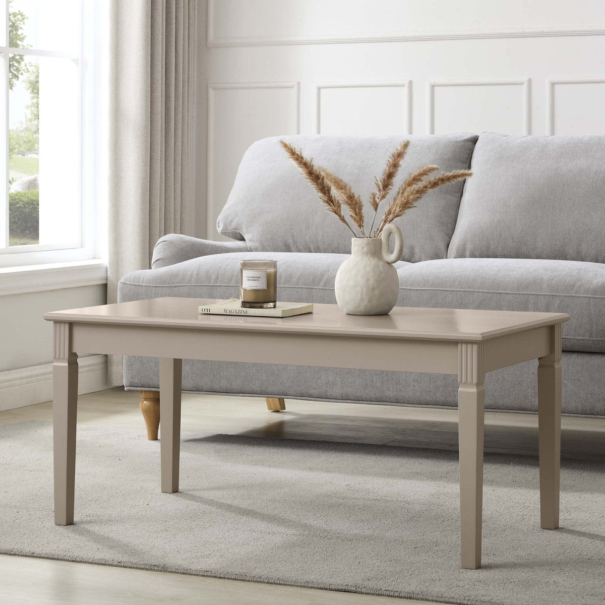 Sienna Coffee Table - Taupe – Black & Feather