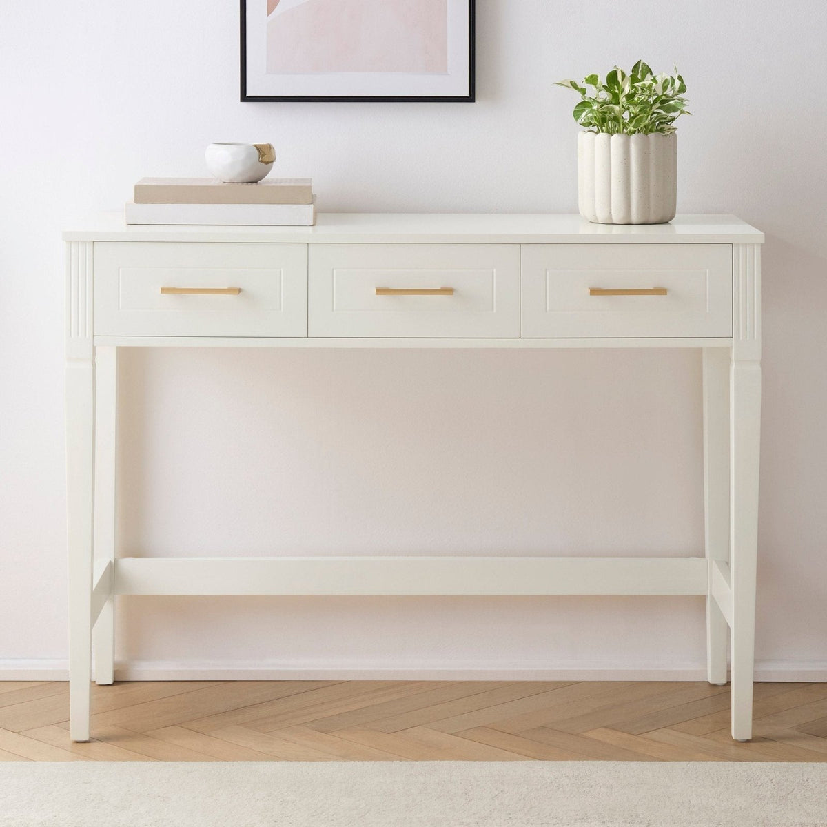 Sienna Dressing Table Console - Cream – Black & Feather