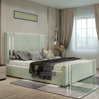 Silver Strip Headboard 49' & Footboard with Bed Frame – LauraAshley