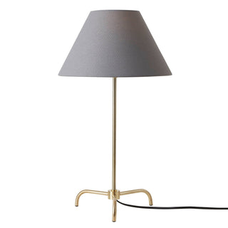 Sisu Minimalist Table Black & Feather Lamp - Brass/Grey