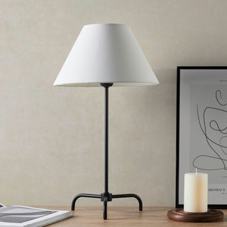 Sisu Minimalist Table Lamp - Black/White – Feather & Black