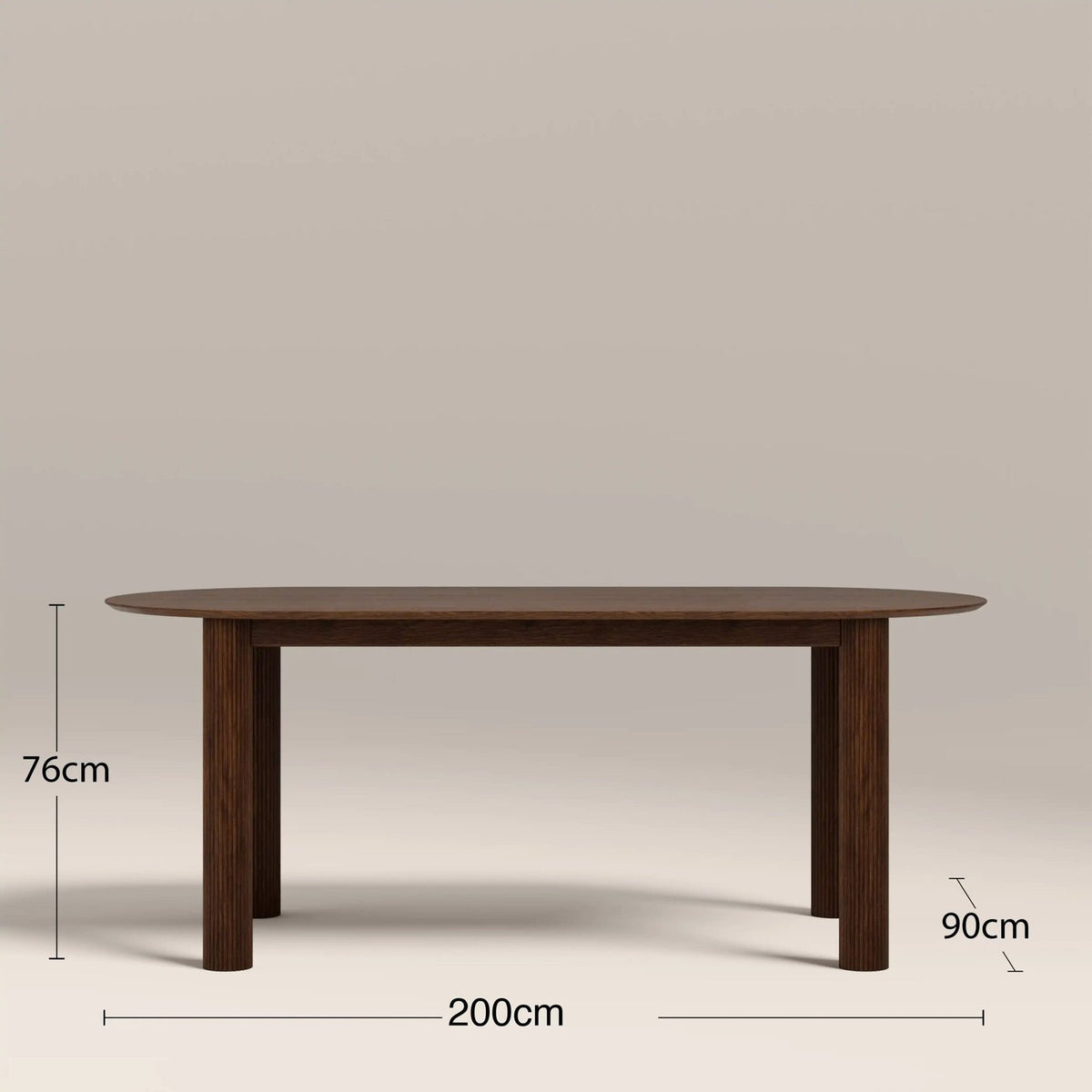 Skylar 6 Seat Oval Wooden Dining Table | Walnut – Laura Ashley