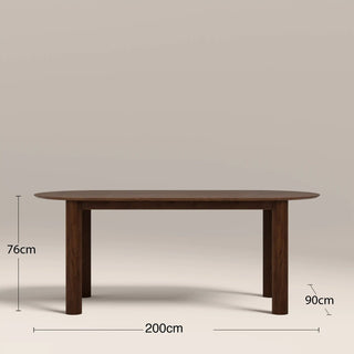 Skylar 6 Seat Oval Wooden Dining Table | Walnut – Laura Ashley