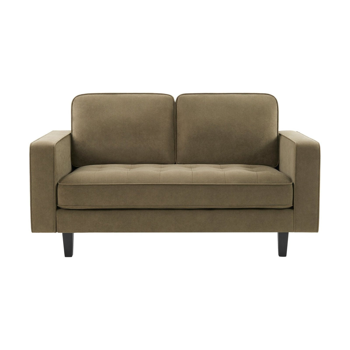 Sloane 2 Seater Sofa - Olive – Feather & Black