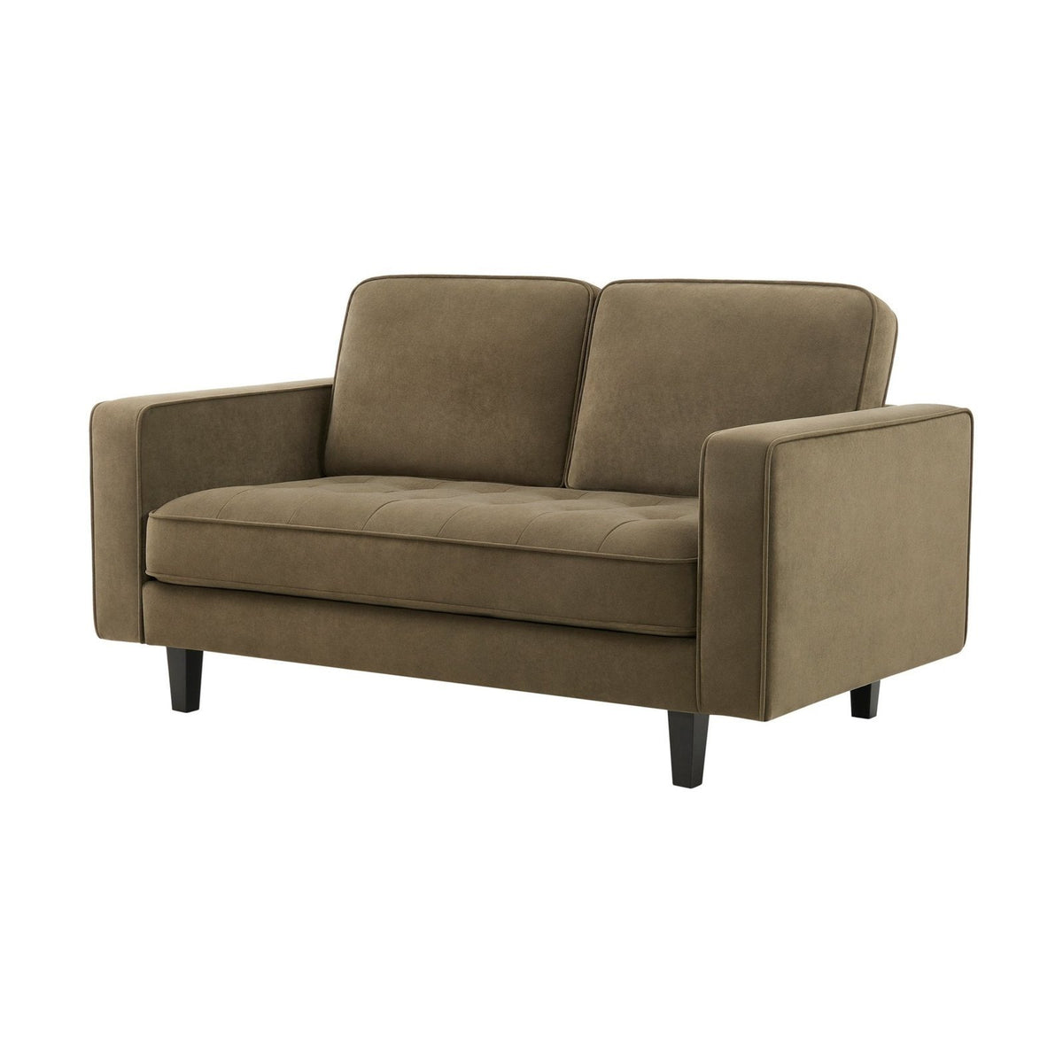 Sloane 2 Seater Sofa - Olive – Feather & Black