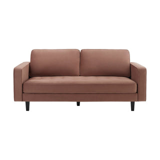 Sloane 3 Seater Feather & Black Sofa - Mauve