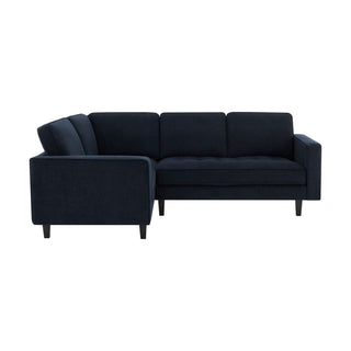 Sloane Left Hand Corner Sofa - Midnight – Feather & Black