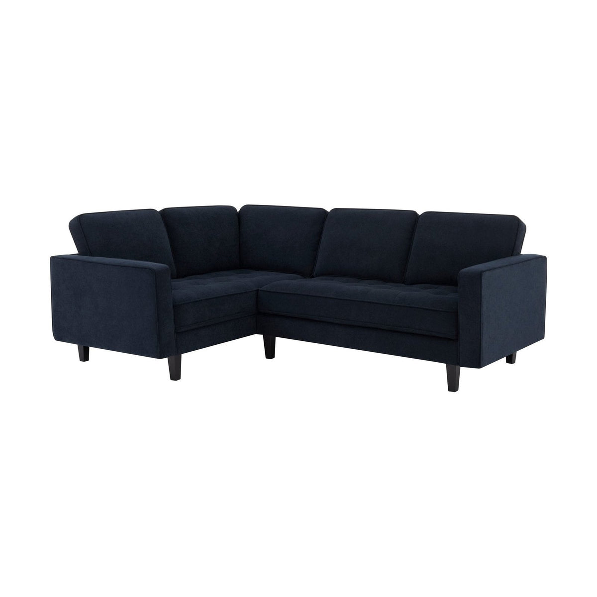 Sloane Left Hand Corner Sofa - Midnight – Feather & Black