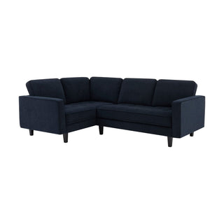 Sloane Left Hand Corner Sofa - Midnight – Feather & Black