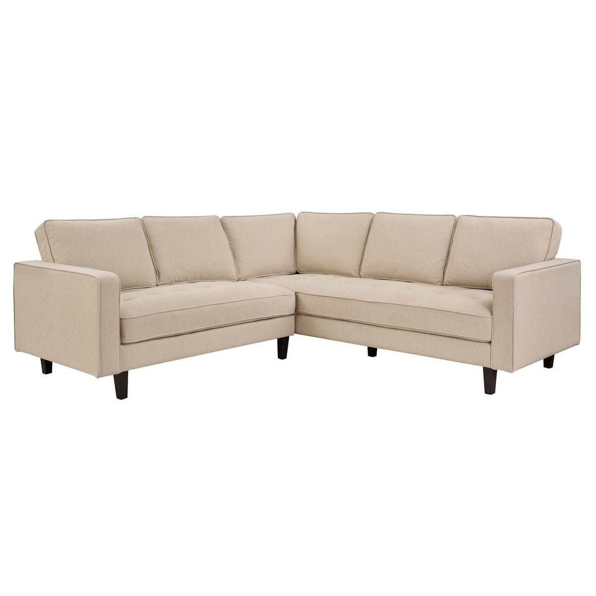 Sloane Left Hand Corner Sofa - Oatmeal – Black & Feather