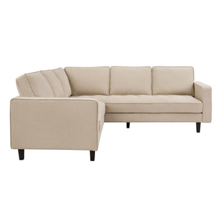 Sloane Left Hand Corner Sofa - Oatmeal – Black & Feather