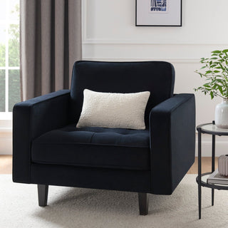 Sloane Loveseat Black & Feather - Midnight