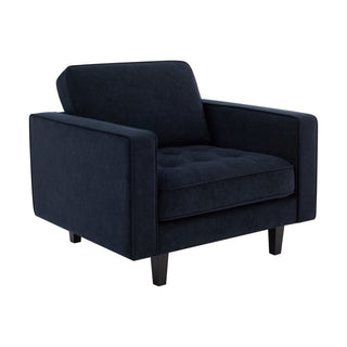 Sloane Loveseat Black & Feather - Midnight