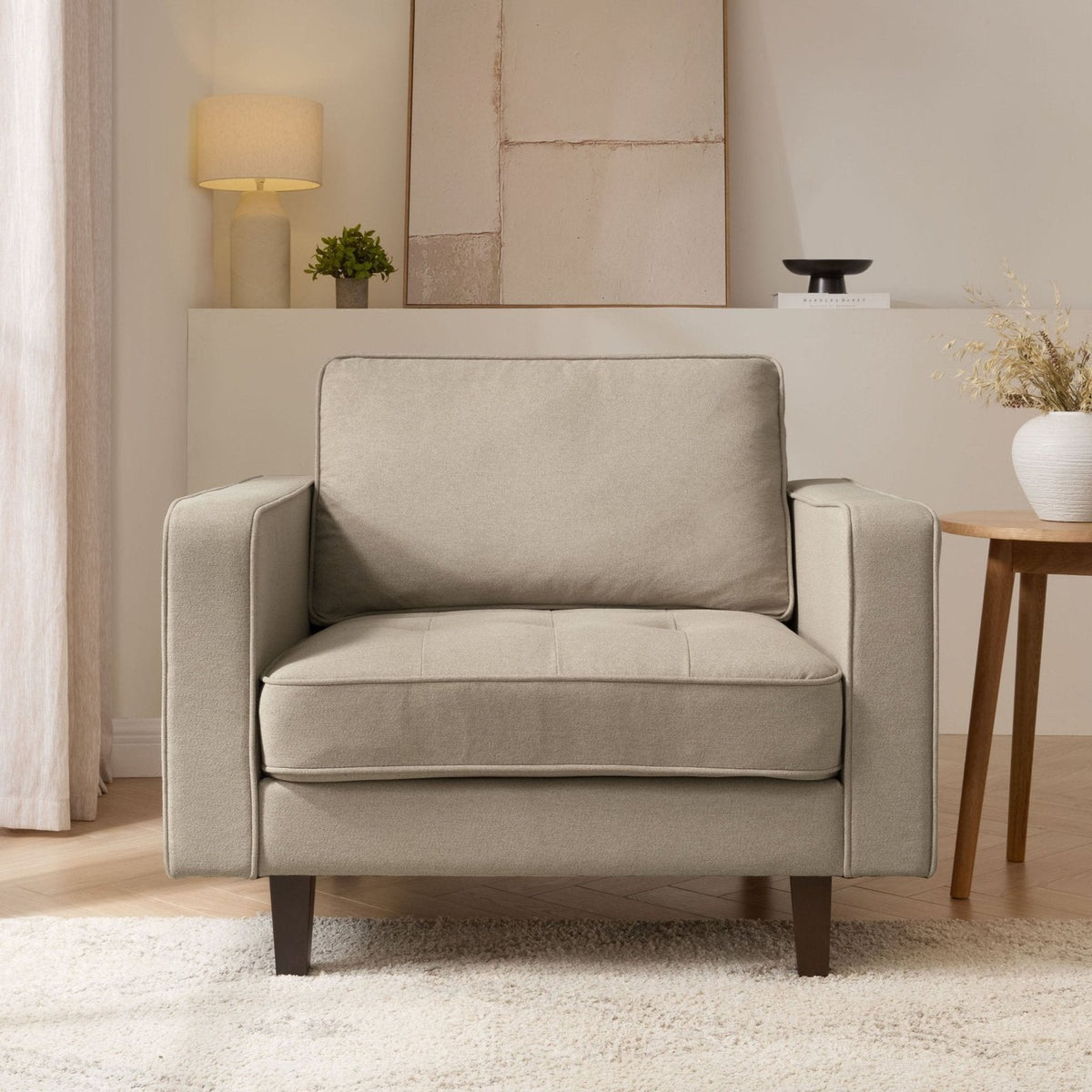 Sloane Loveseat - Oatmeal – Feather & Black