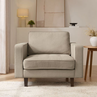 Sloane Loveseat - Oatmeal – Feather & Black