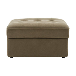 Sloane Ottoman Storage Pouffe - Olive – Feather & Black