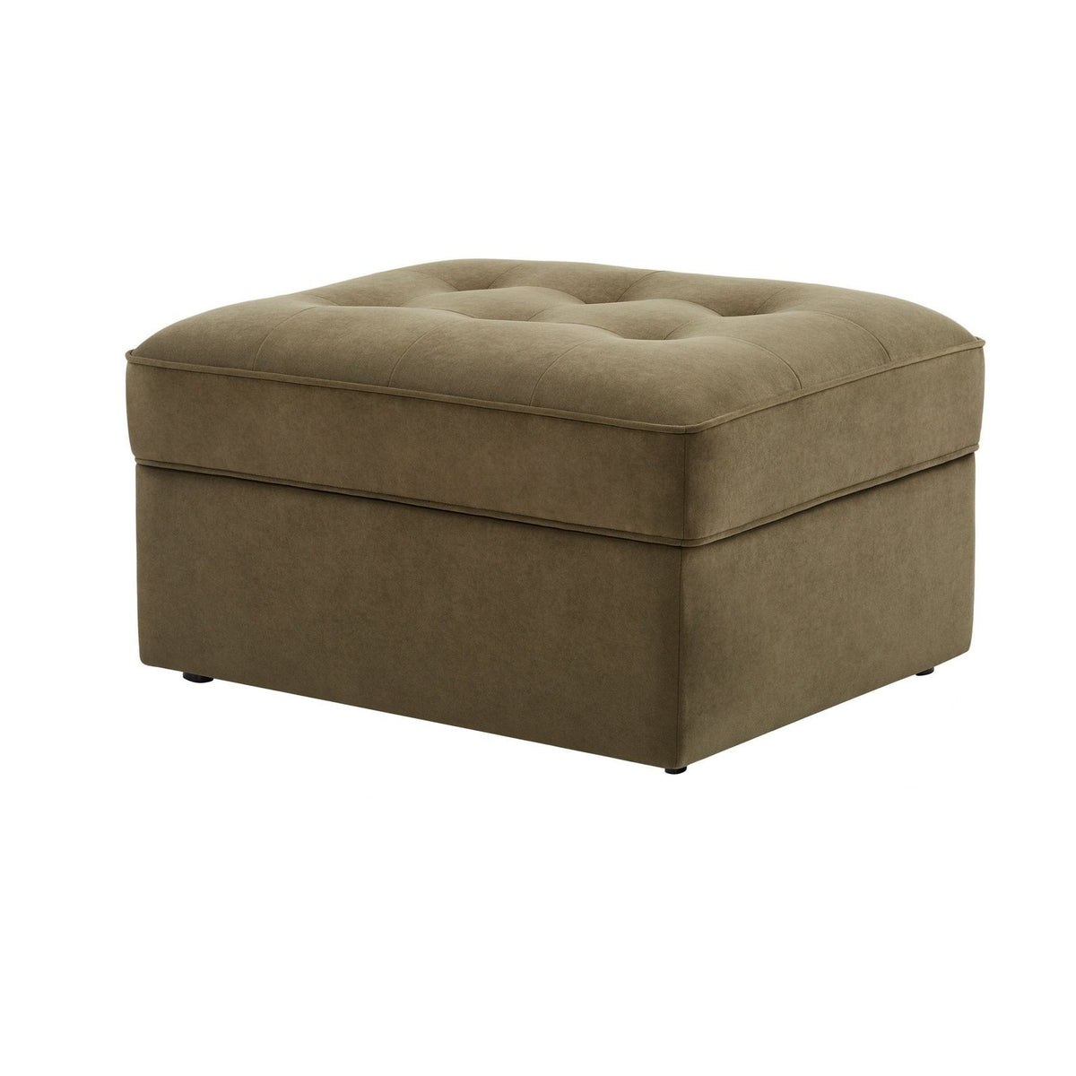 Sloane Ottoman Storage Pouffe - Olive – Feather & Black