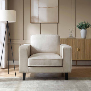Soho Armchair - Beige – Feather & Black