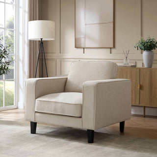 Soho Armchair - Beige – Feather & Black