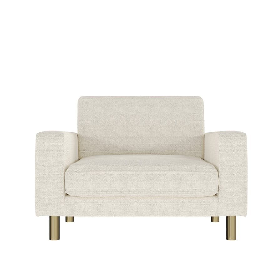 Soho Bouclé Loveseat - Ivory – Black & Feather