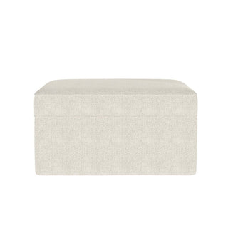 Soho Bouclé Ottoman Storage Pouffe - Ivory – Feather & Black