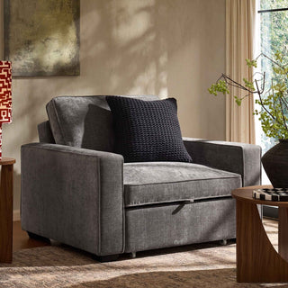 Soho Chair Black & Feather Bed - Grey