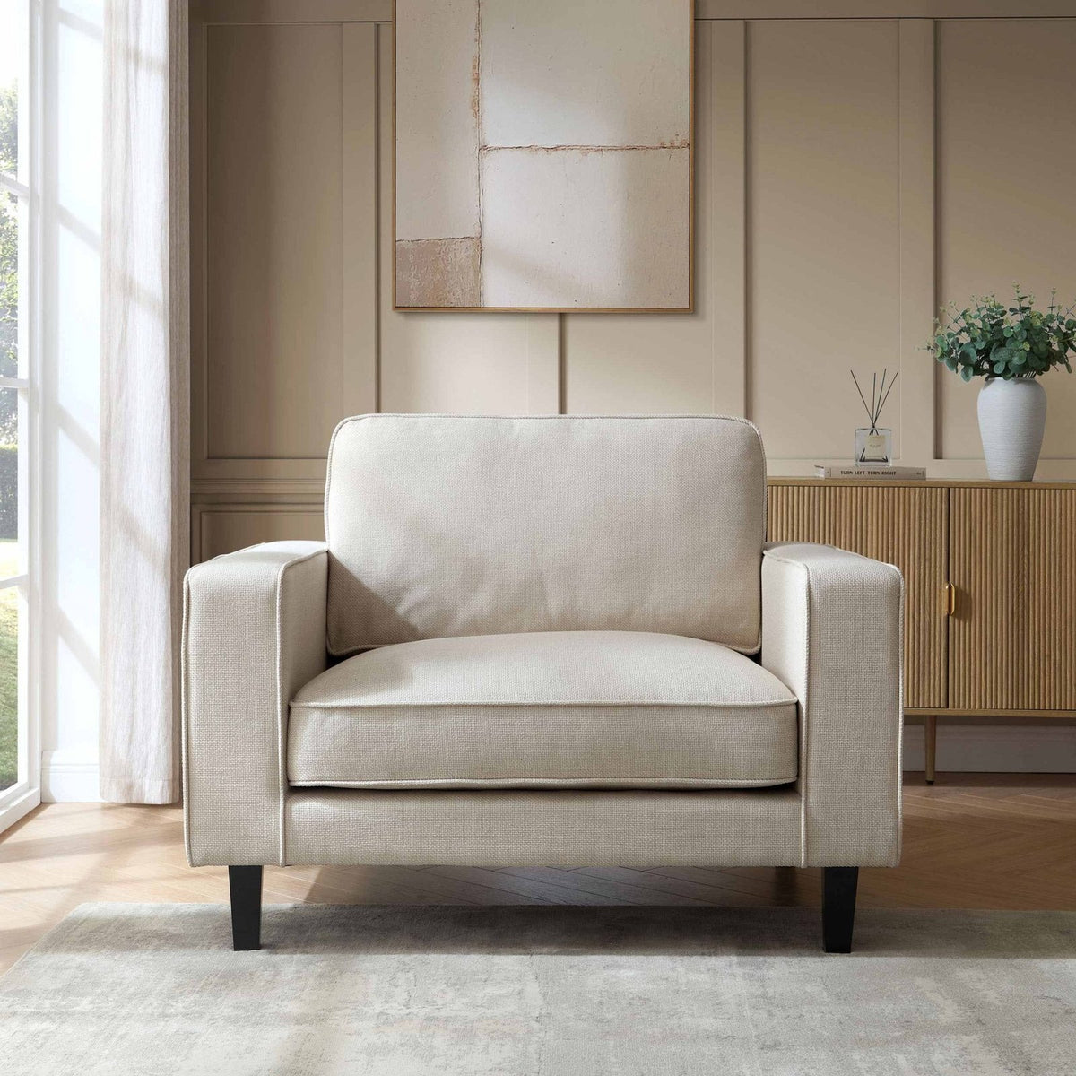 Soho Loveseat - Beige – Feather & Black