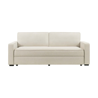 Soho Sofa Black & Feather Bed - Beige