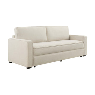 Soho Sofa Black & Feather Bed - Beige