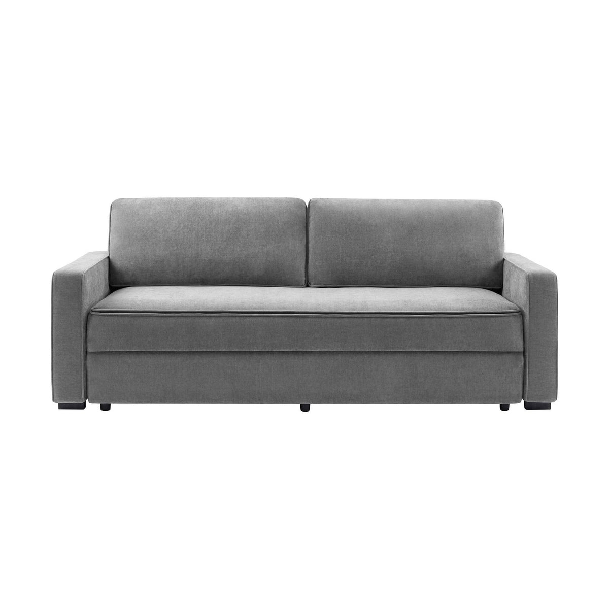 Soho Sofa Black & Feather Bed - Grey