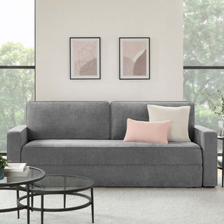 Soho Sofa Black & Feather Bed - Grey