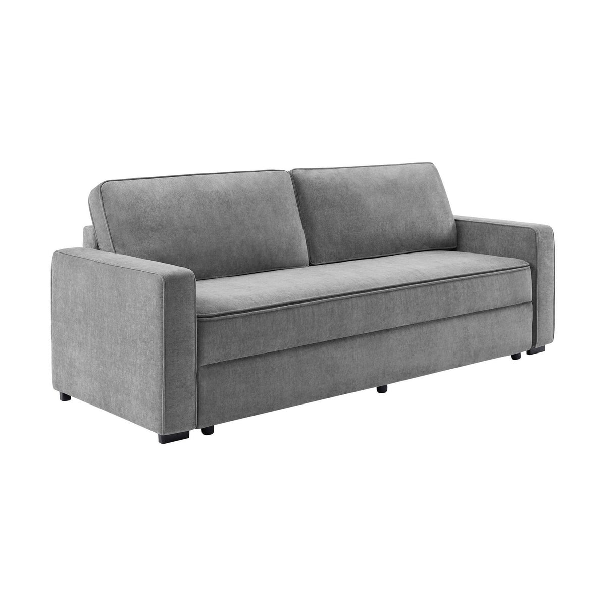Soho Sofa Black & Feather Bed - Grey
