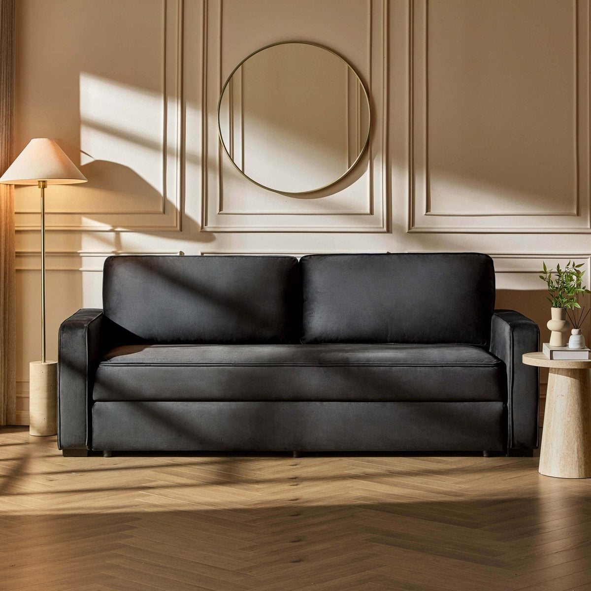 Soho Sofa Feather & Black Bed - Ink