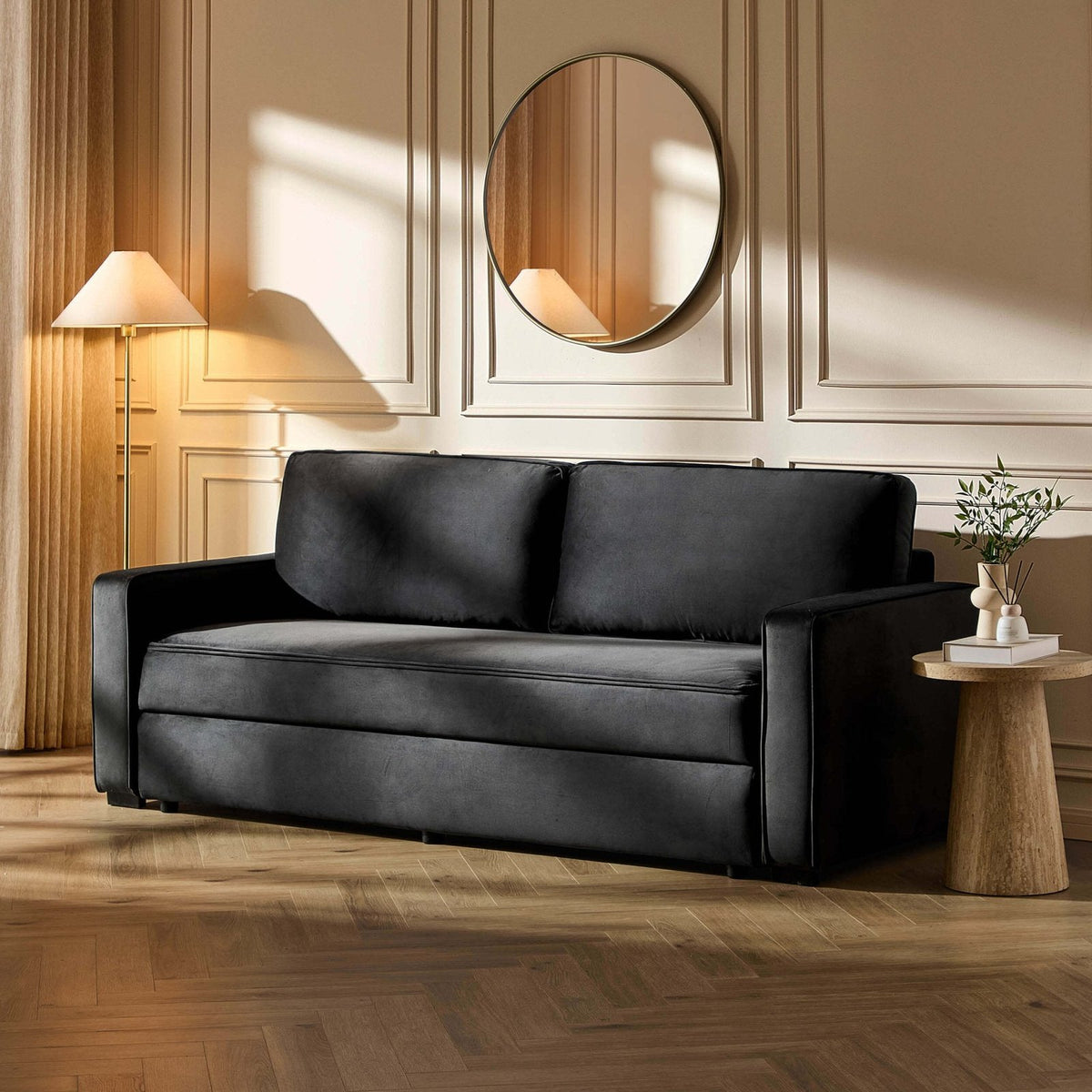 Soho Sofa Feather & Black Bed - Ink