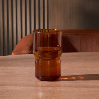 Sonne Colour Glass Highballs - Set of 4 - Amber – Black & Feather