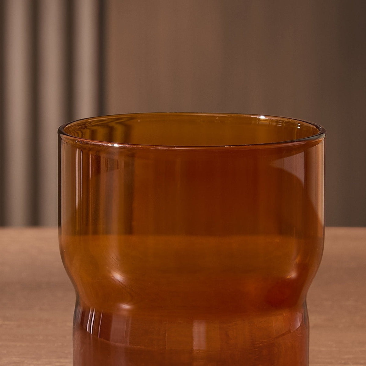 Sonne Colour Glass Highballs - Set of 4 - Amber – Black & Feather