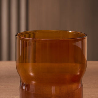Sonne Colour Glass Highballs - Set of 4 - Amber – Black & Feather