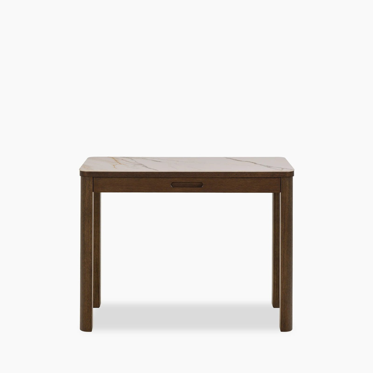 Southampton Rectangle Console Table | Laura Ashley Ecru Ceramic & Smoked Walnut