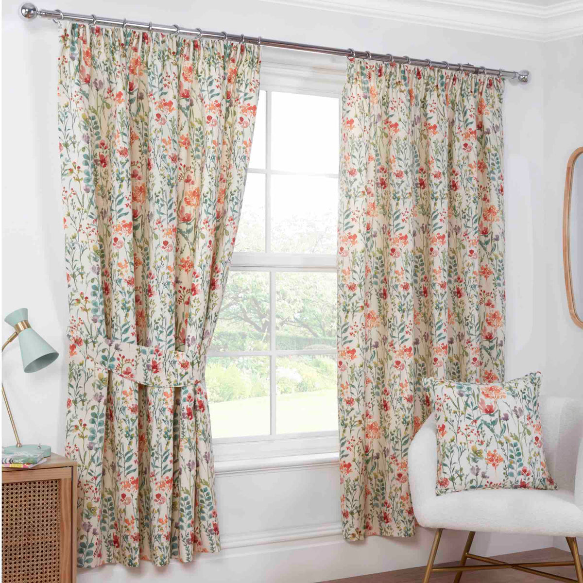Sundour Amaryllis Pencil Pleat Curtains - Multi – Laura Ashley