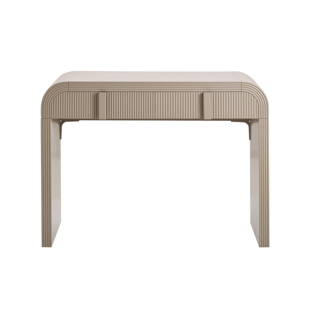 Susie Dressing Table Black & Feather with Drawers - Taupe