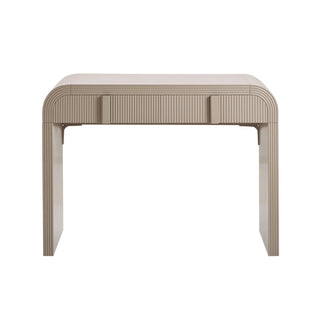 Susie Dressing Table Black & Feather with Drawers - Taupe