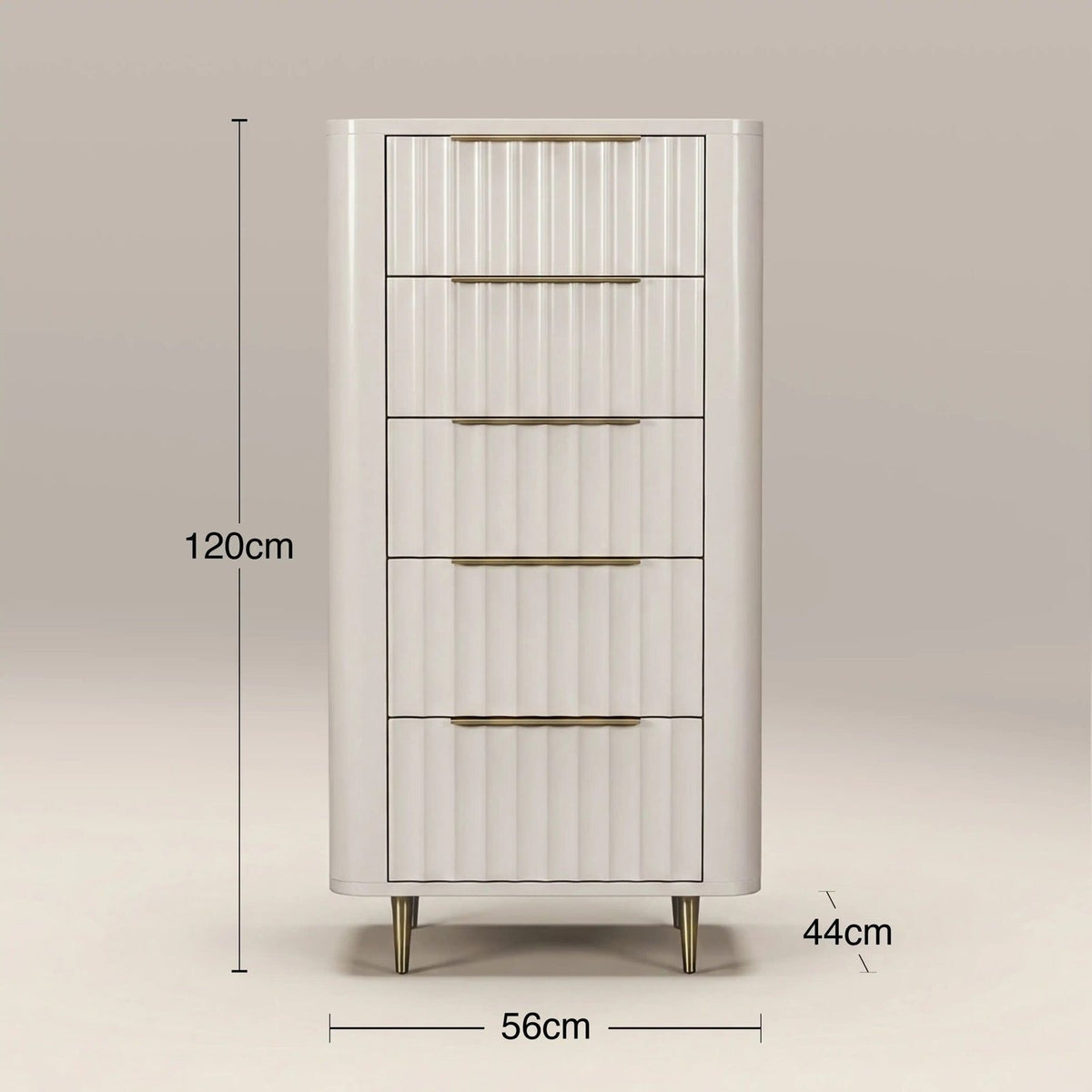Suvi 5 Drawer Tall Chest of Drawers | Ivory – Laura Ashley
