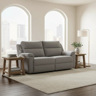 Travis Grey Fabric 3 Seater Power Recliner Sofa with USB Ports – LauraAshley