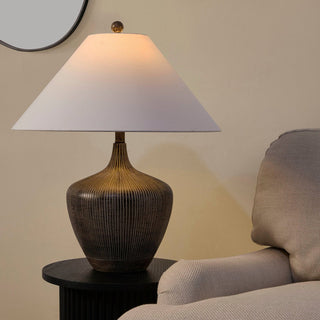 Tribeca Resin Table Lamp - Black – Feather & Black