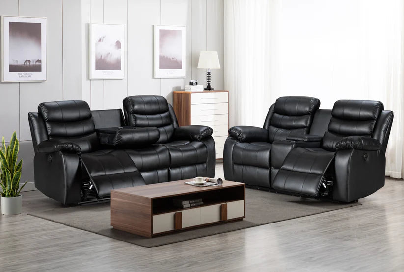 Turin - 3 Seater Laura Ashley - Leather Electric Recliner