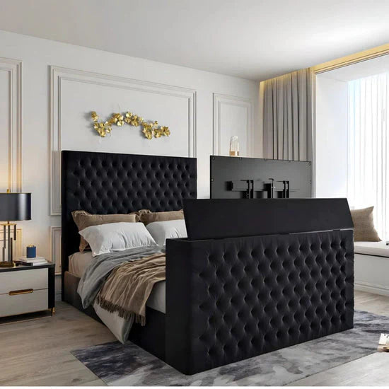 TV Bed Frame - Laura Ashley Chesterfield TV Bed Frame