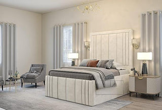 Upholstered Tall Fabric Headboard Bed Frame – Laura Ashley