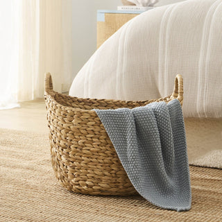Water Hyacinth Baskets - Natural – Feather & Black
