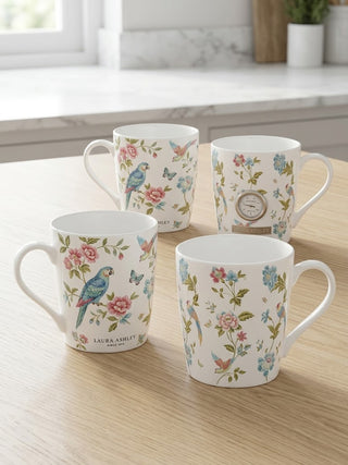 Laura Ashley British Bloom Mugs (4 Pieces Set)
