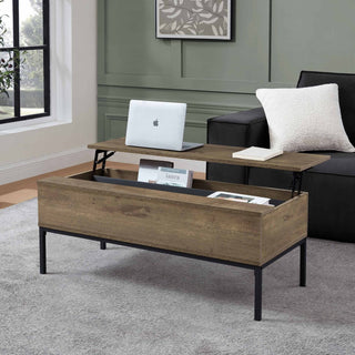 Willow Lift Up Coffee Table - Mango Wood – Black & Feather